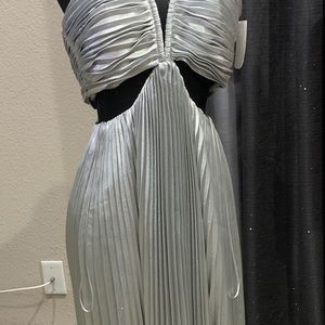 Aiifos silver beautiful cocktail dress